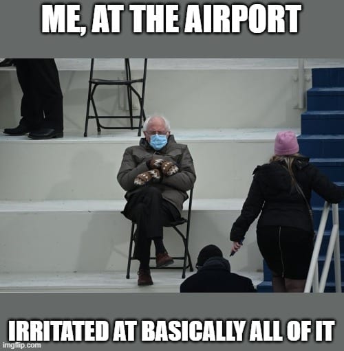 bernie airport meme