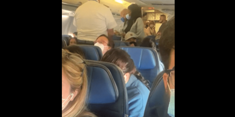 “I make $200k a year,” says irate passenger. Rest of plane responds they don’t c..
