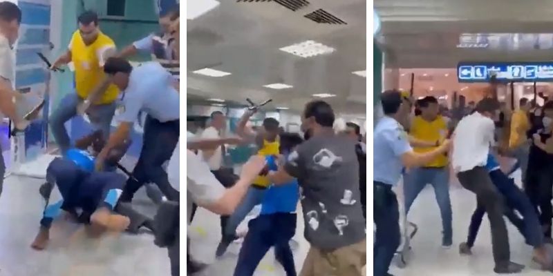 Passengers beaten by airport staff after being trapped in airport for days