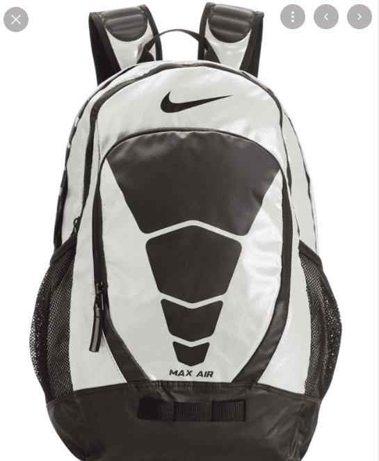 a backpack with a logo on it